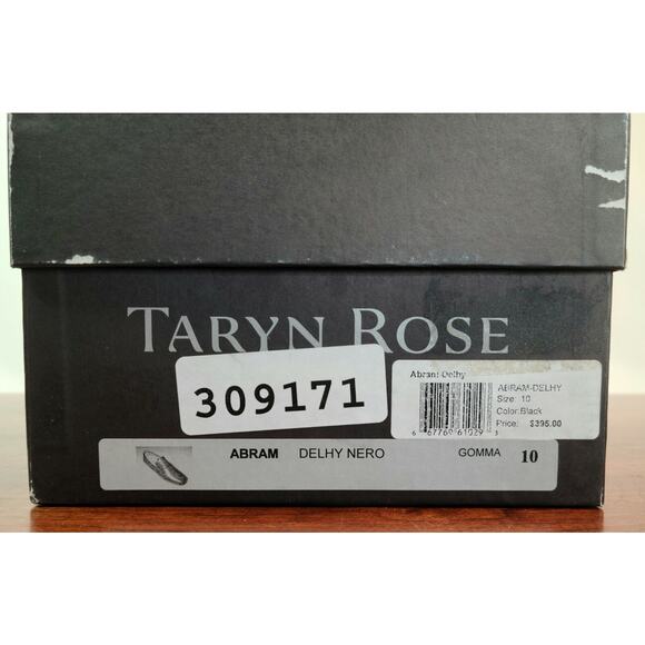 Taryn Rose Abram Delphy Neron Black Slip On Loafer Men\'s Size 10, New With Box